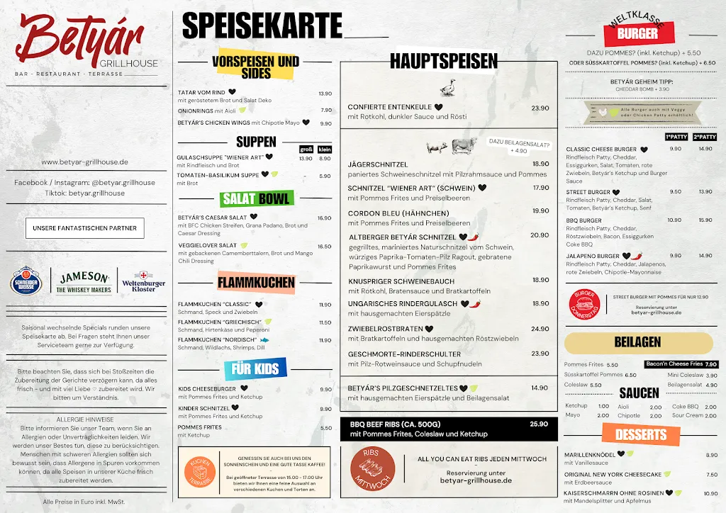 Menu_Betyár Grillhouse - Restaurant & Bar_Kelheim_immagine_1