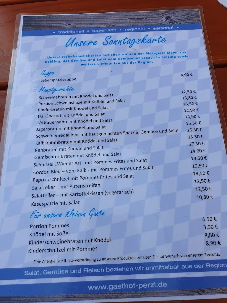 Menu_Landgasthof Perzl_Kelheim_immagine_2