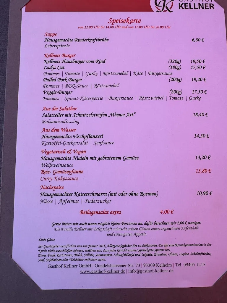 Menu_Gasthof Kellner GmbH_Kelheim_image_3