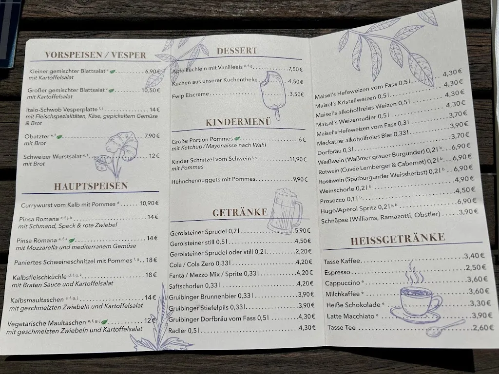 Menu_Restaurant Schloss Filseck_Uhingen_image_2