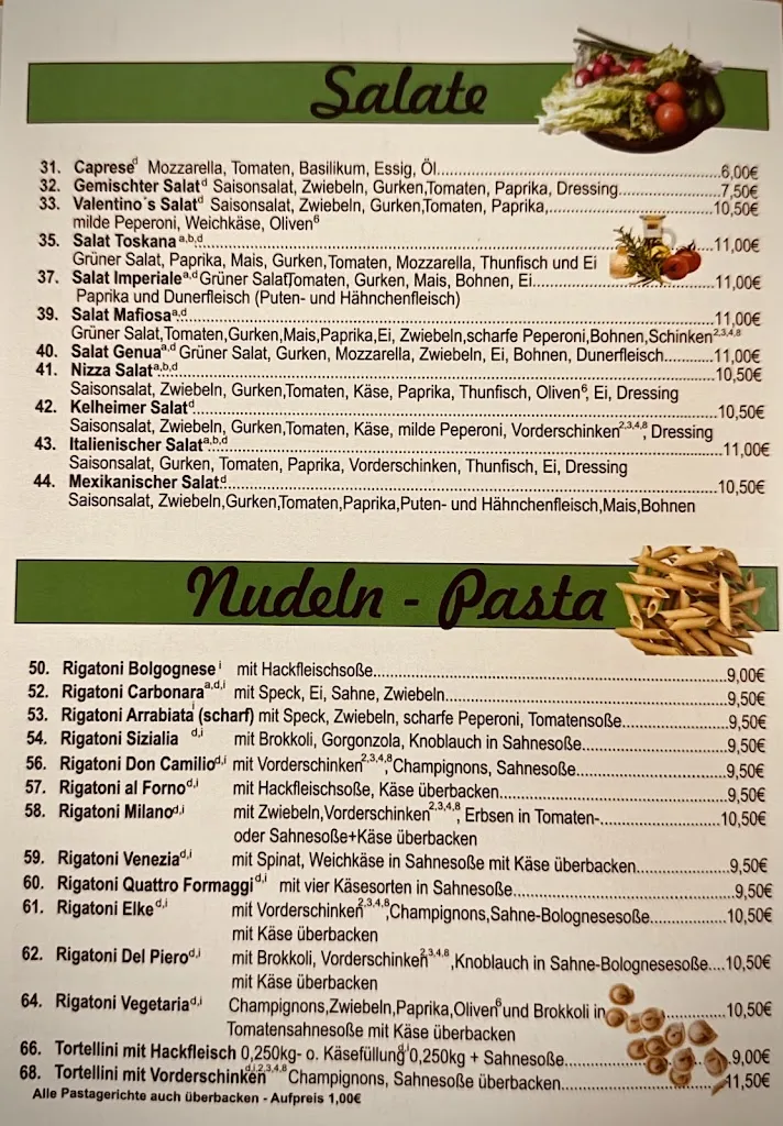 Menu_Valentinos Pizza-Grill_Kelheim_immagine_1