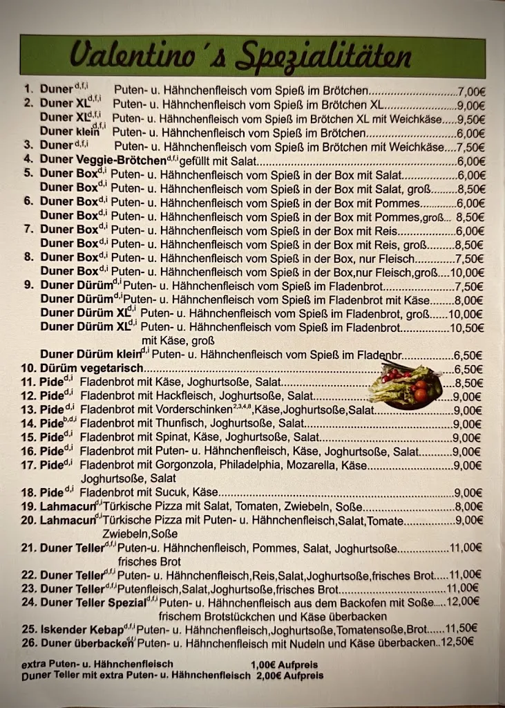 Menu_Valentinos Pizza-Grill_Kelheim_immagine_2