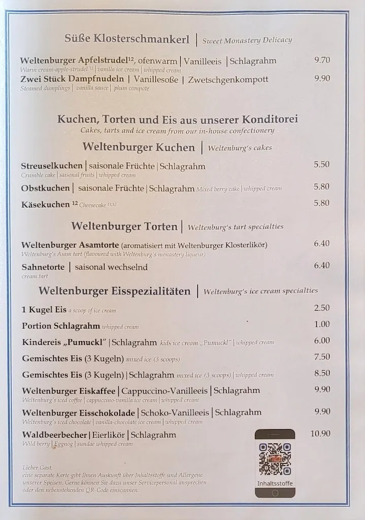 Menu_Klosterschenke Weltenburg_Kelheim_image_1