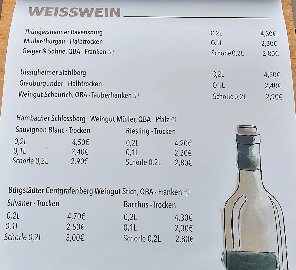Menu_Gaststätte Brauerei Etzel_Amorbach_immagine_1