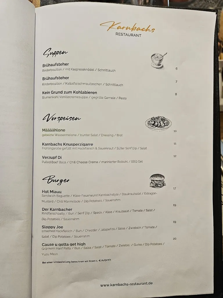 Menu_Karnbachs Restaurant_Kaufbeuren_image_1
