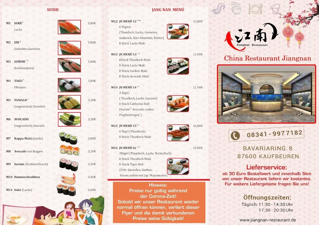 Menu_Jiangnan Restaurant_Kaufbeuren_immagine_2
