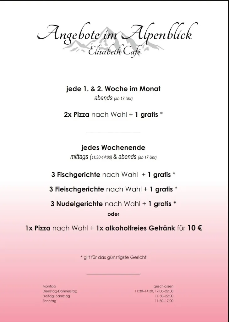 Menu_Restaurant Alpenblick Elisabeth Café_Kaufbeuren_immagine_1