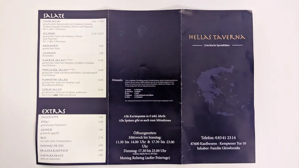 Menu_Hellas Taverna Griechisches Restaurant_Kaufbeuren_image_2