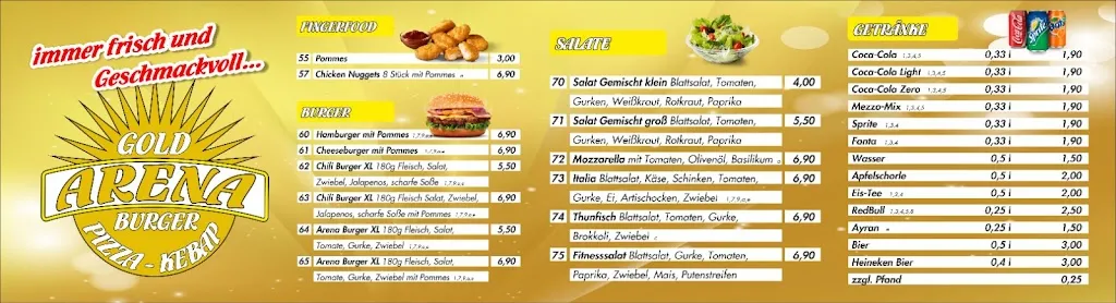 Menu_Arena Gold_Kaufbeuren_immagine_2