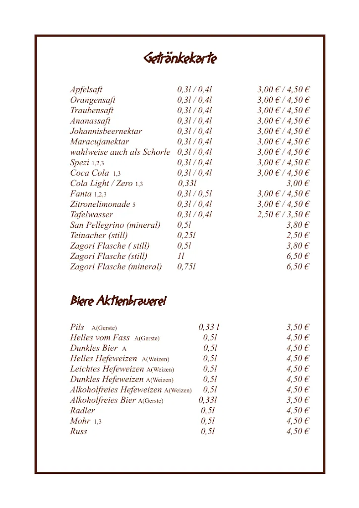 Menu_Restaurant Mediterrano - Der Grieche_Kaufbeuren_immagine_1