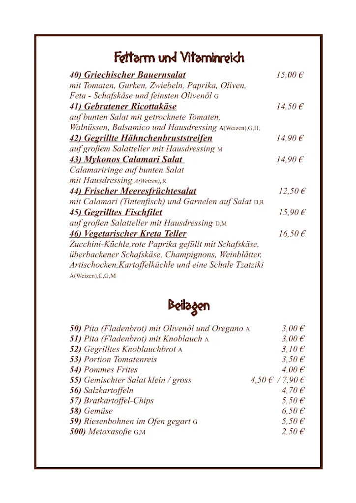 Menu_Restaurant Mediterrano - Der Grieche_Kaufbeuren_immagine_3