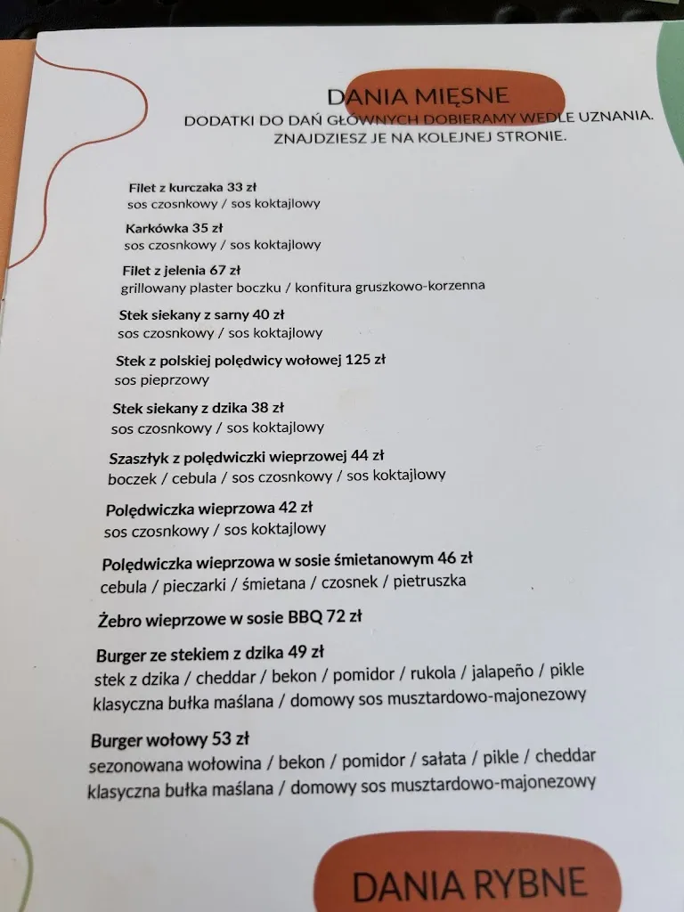 Menu_Wichłacz Grill House_Poland_image_1