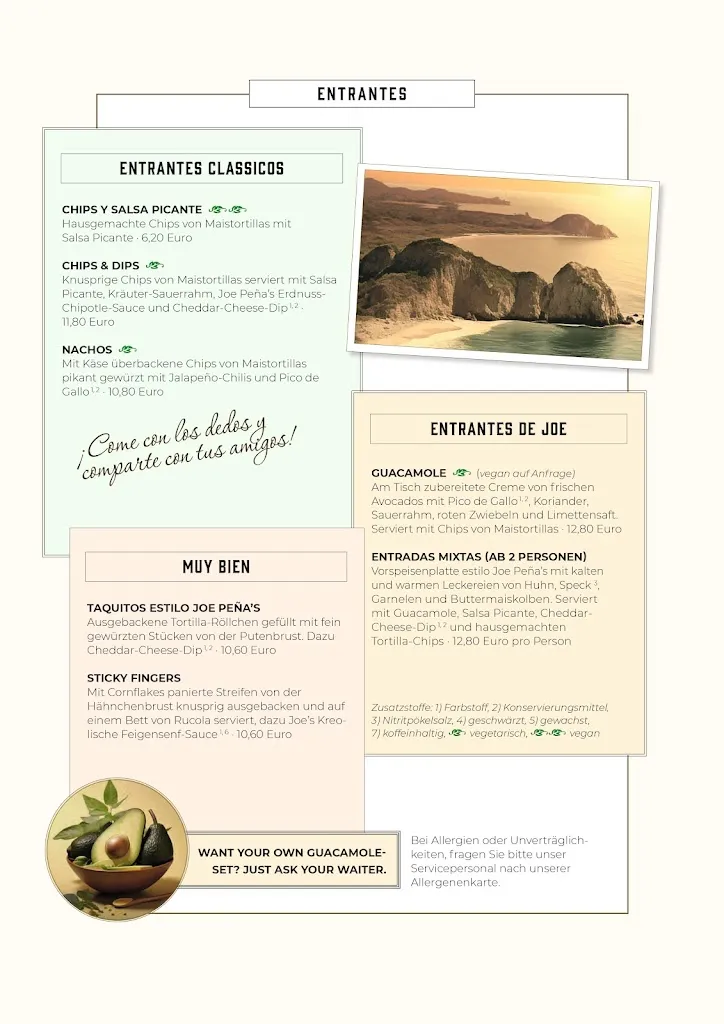 Menu_Joe Peña's_Backnang_image_1