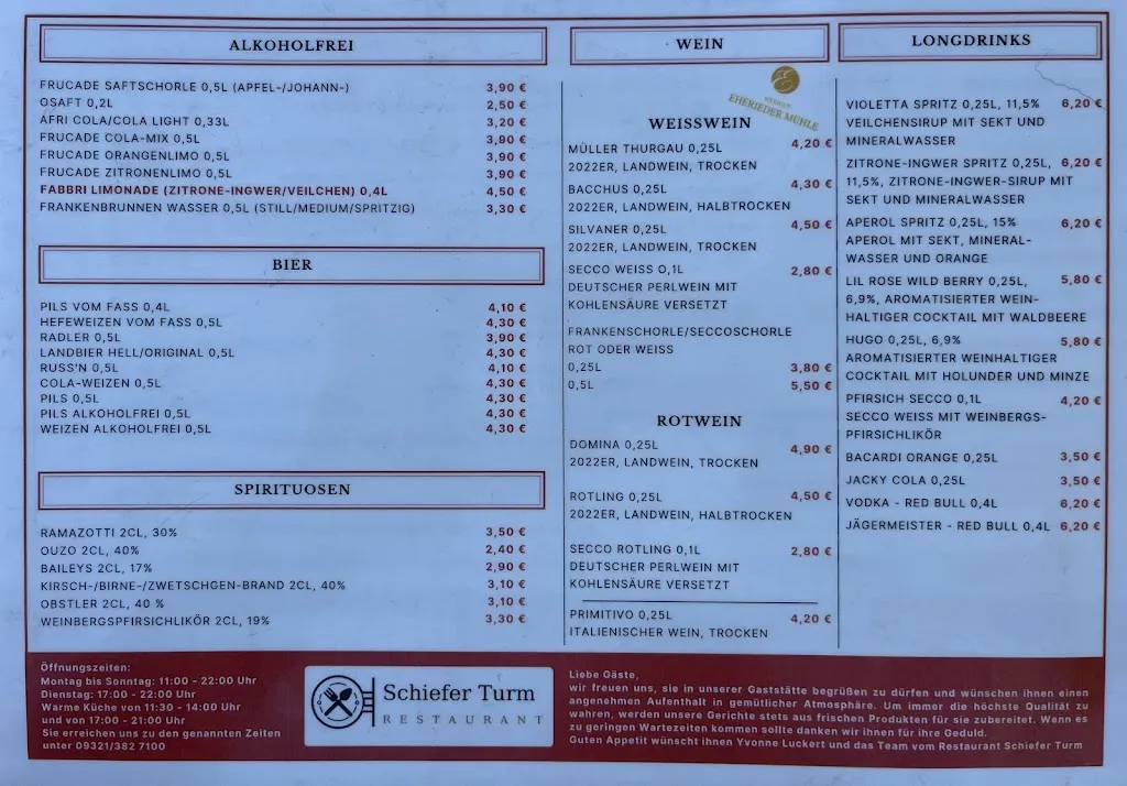 Menu_Restaurant Schiefer Turm_Kitzingen_immagine_2