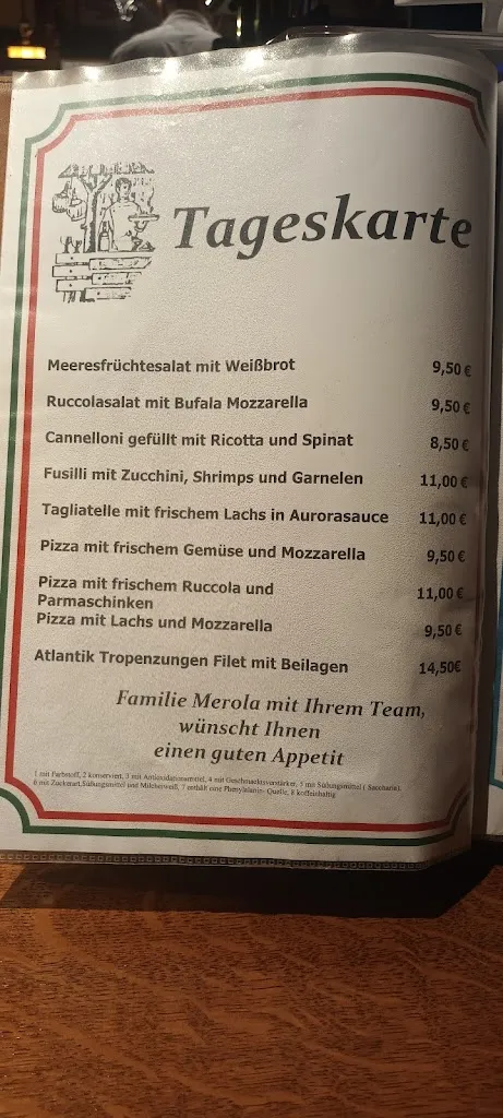 Menu_Pizzeria La Pergola_Kitzingen_immagine_1