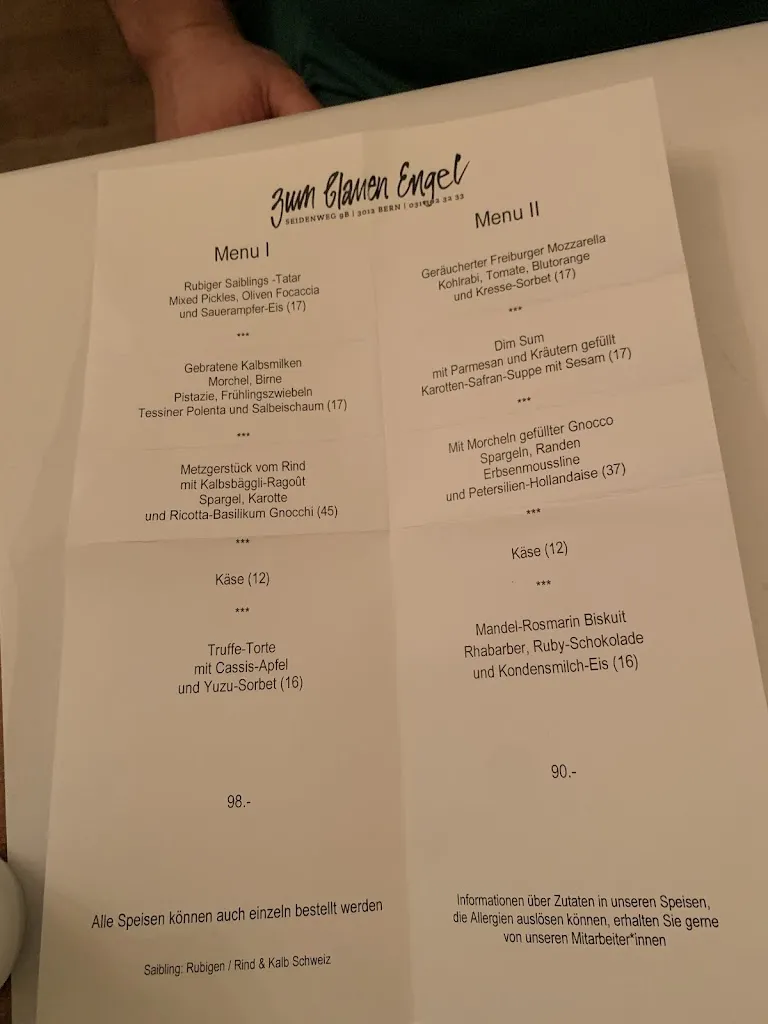 Menu_Zum Blauen Engel_Bern_immagine_1