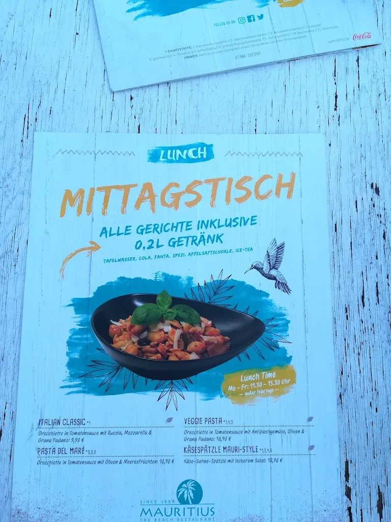 Menu_Mauritius Restaurant Kirchheim_Teck_immagine_1