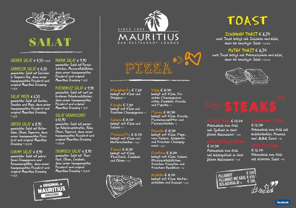 Menu_Mauritius Restaurant Kirchheim_Teck_immagine_3