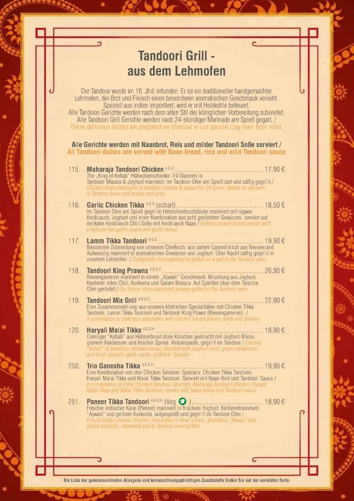 Menu_Indisches Restaurant Ganesha in Kirchheim Teck_Teck_image_2