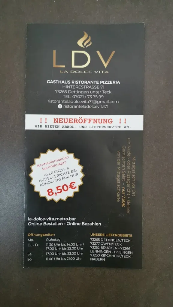 Menu_Ristorante Il Volo Flugplatz Hahnweide_Teck_image_1