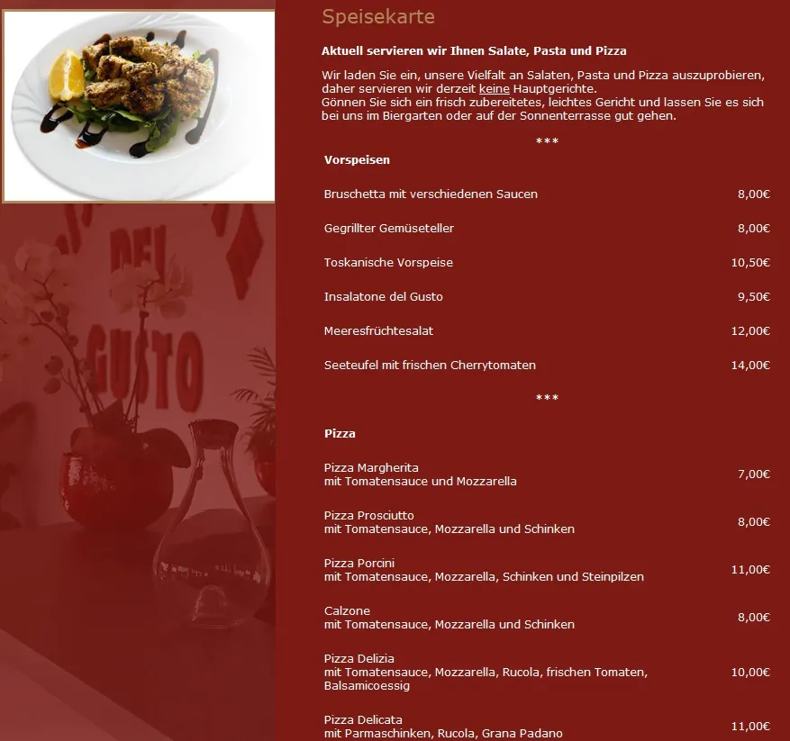 Menu_Ristorante Del Gusto_Teck_image_1