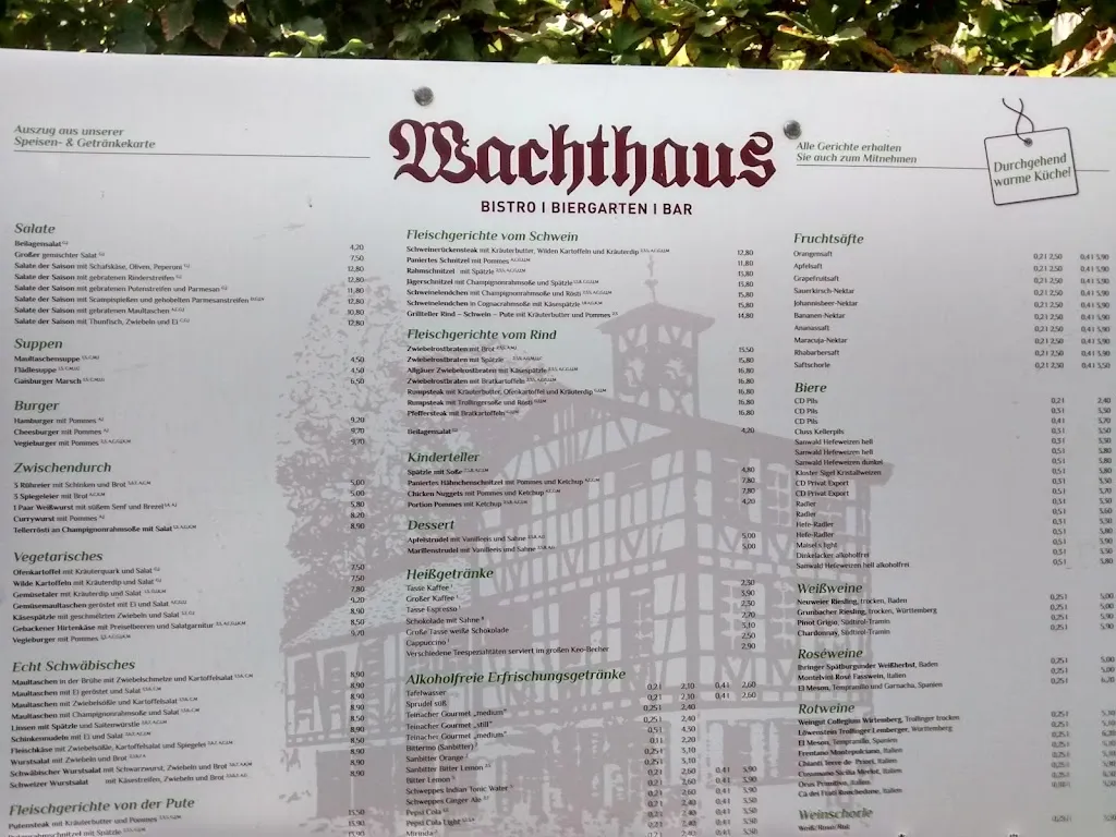 Menu_Ristorante Pizzeria Altes Wachthaus_Teck_immagine_1