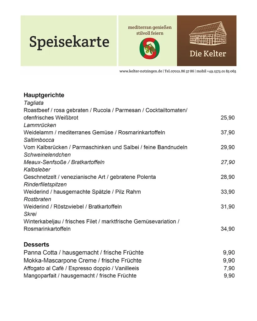 Menu_Die Kelter_Notzingen_immagine_1