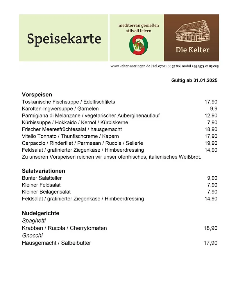 Menu_Die Kelter_Notzingen_immagine_2