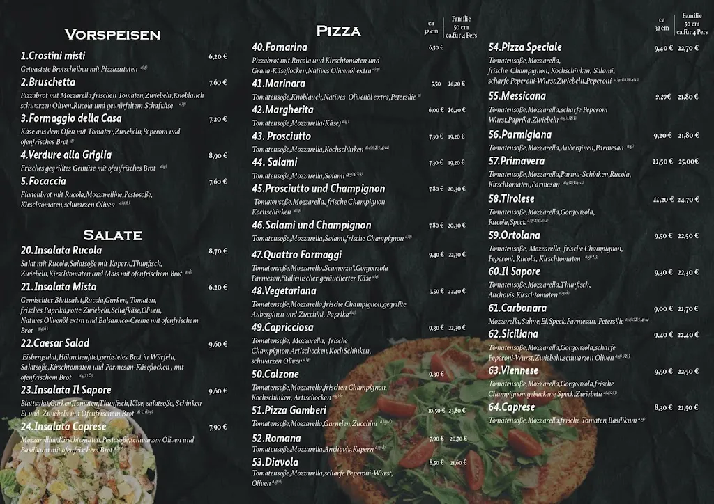 Menu_Ristorante Pizzeria Il Sapore_Kunreuth_immagine_1