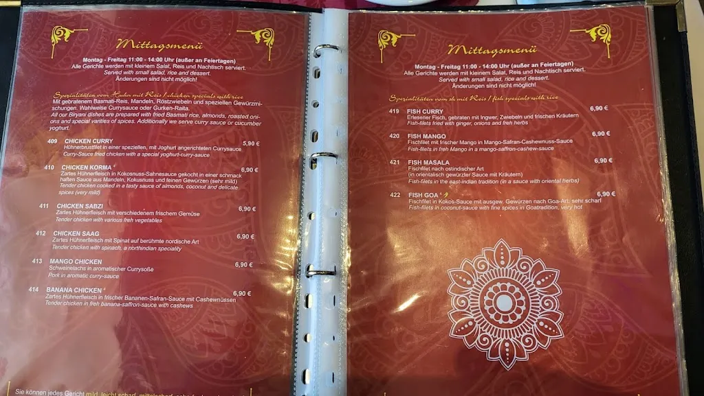 Menu_GANESHA Tandoori Restaurant_Kulmbach_immagine_4