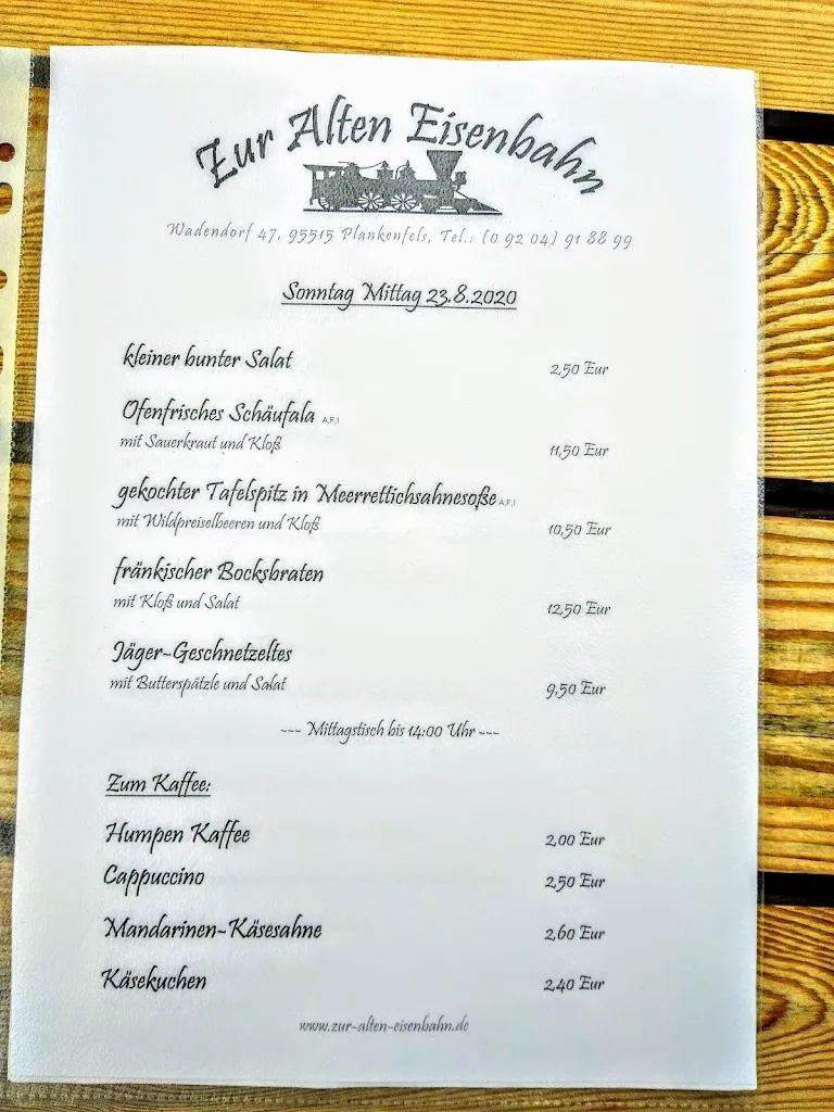 Menu_To the old railway_Plankenfels_image_2