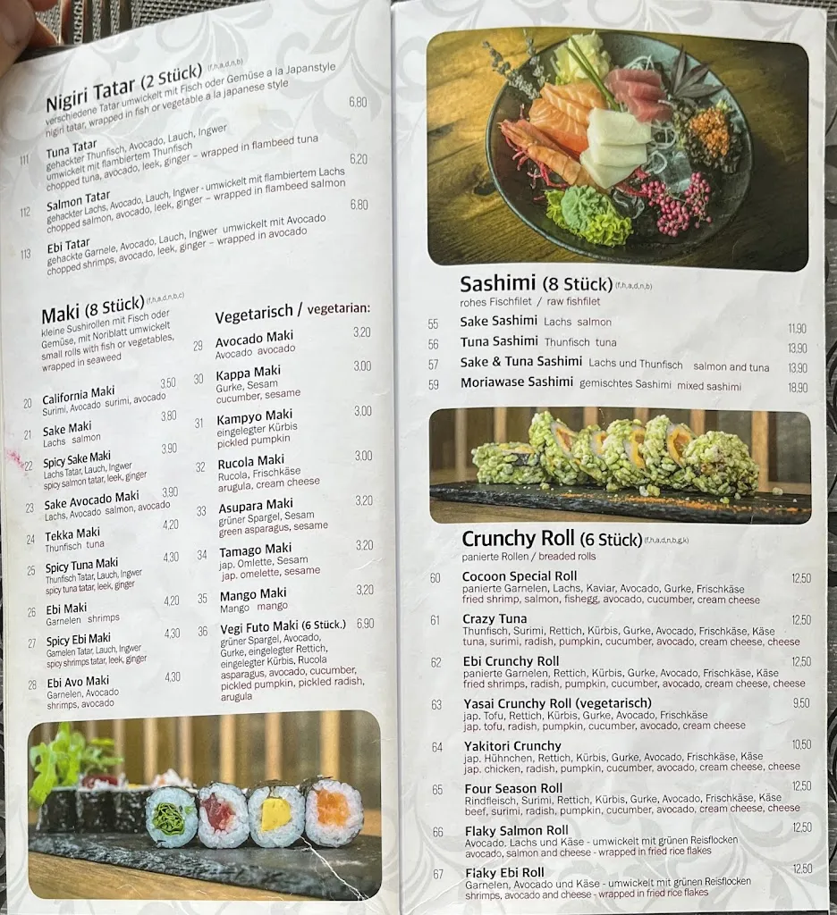 Menu_Cocoon Restaurant Amberg_Amberg_immagine_1