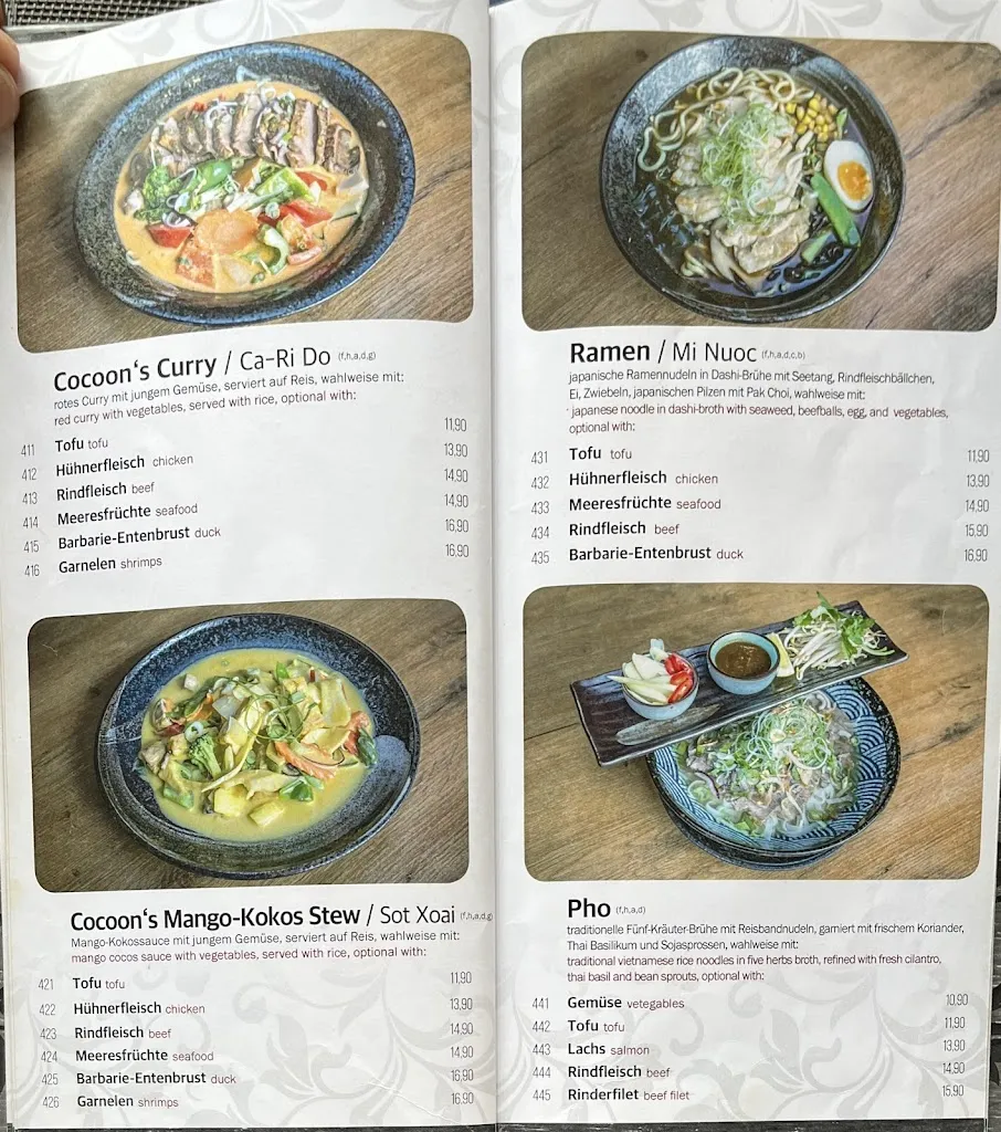 Menu_Cocoon Restaurant Amberg_Amberg_immagine_4