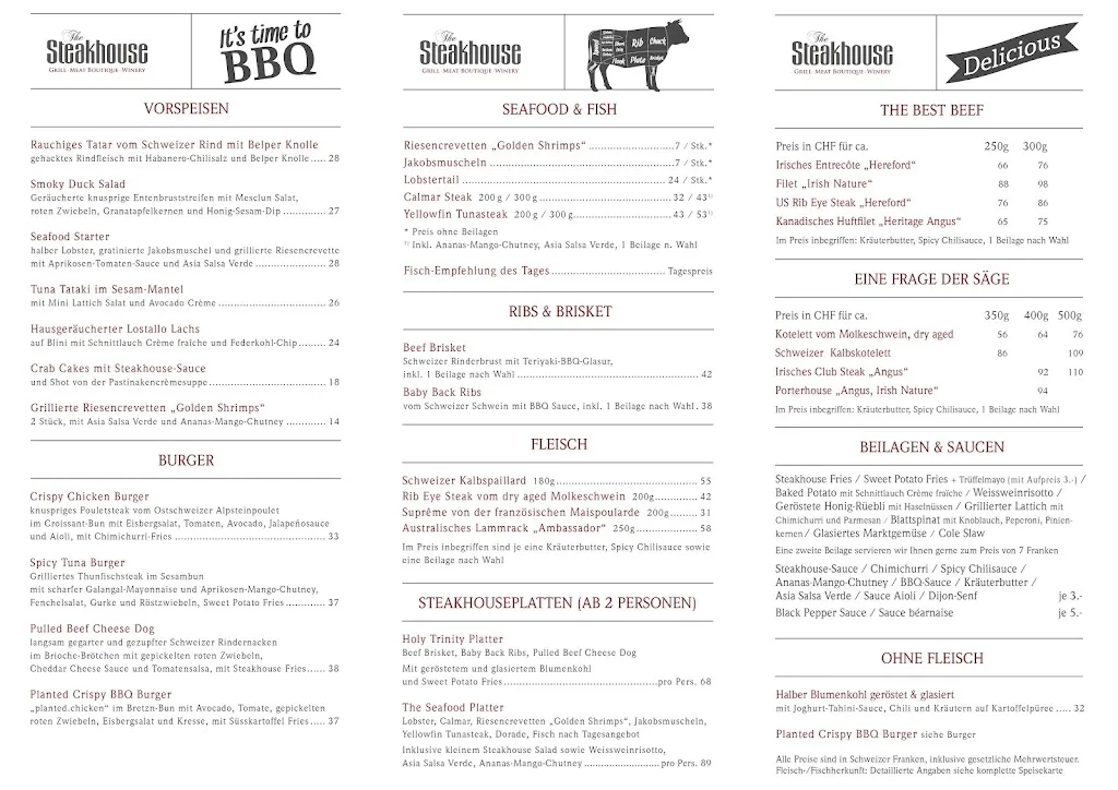 Menu_The Steakhouse - Grillrestaurant Marina Lachen_Lachen_image_1