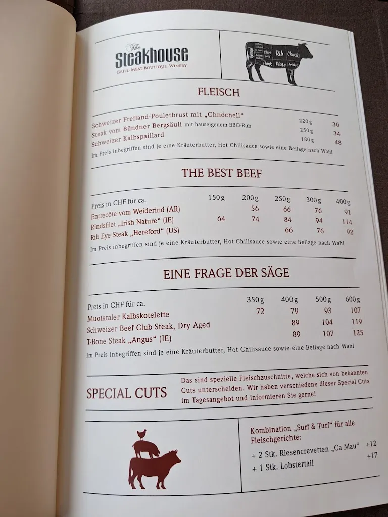 Menu_The Steakhouse - Grillrestaurant Marina Lachen_Lachen_image_2