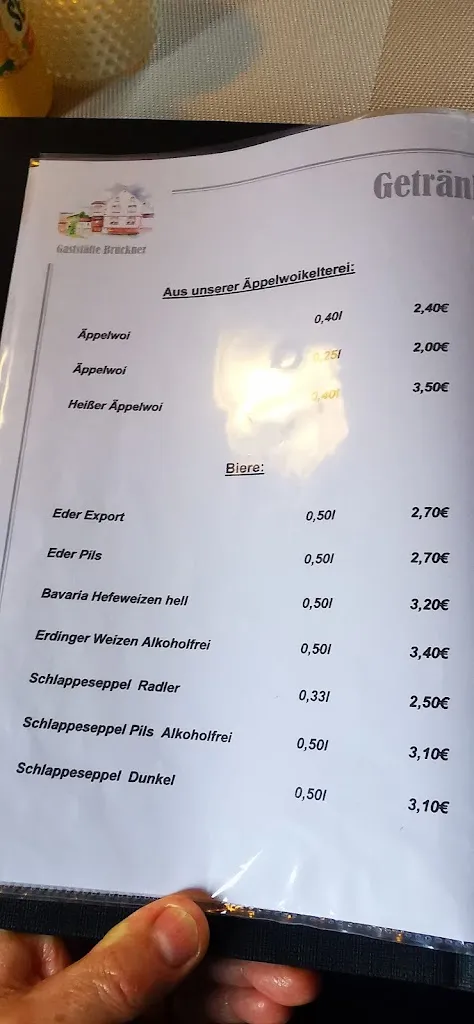 Menu_Gaststätte Brückner Hans Werner GmbH_Laufach_image_1