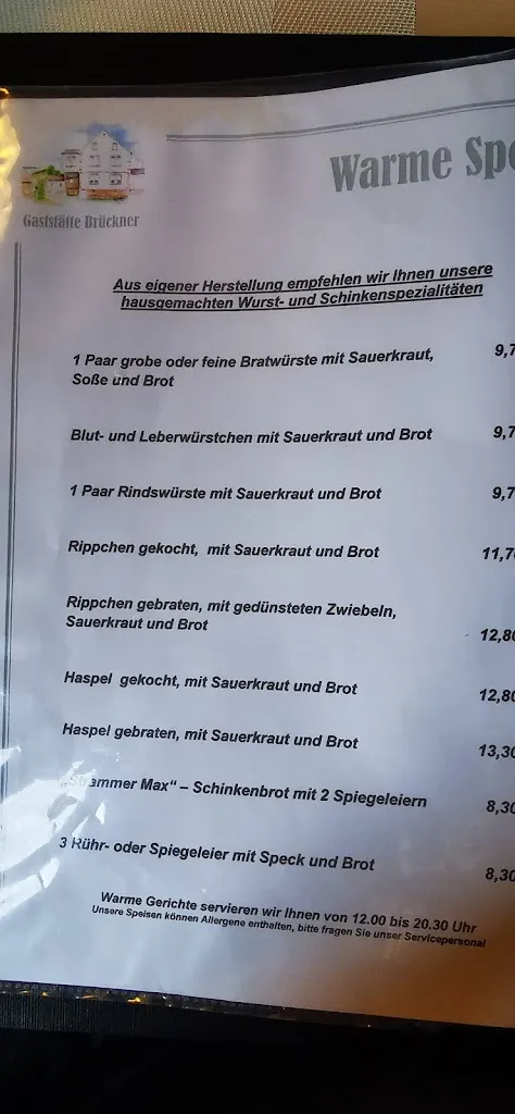 Menu_Gaststätte Brückner Hans Werner GmbH_Laufach_image_2
