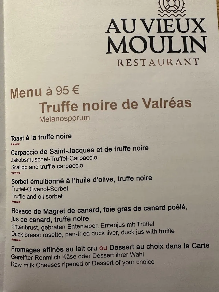 Menu_Restaurant Au Vieux Moulin - Alte Mühle_France_image_3