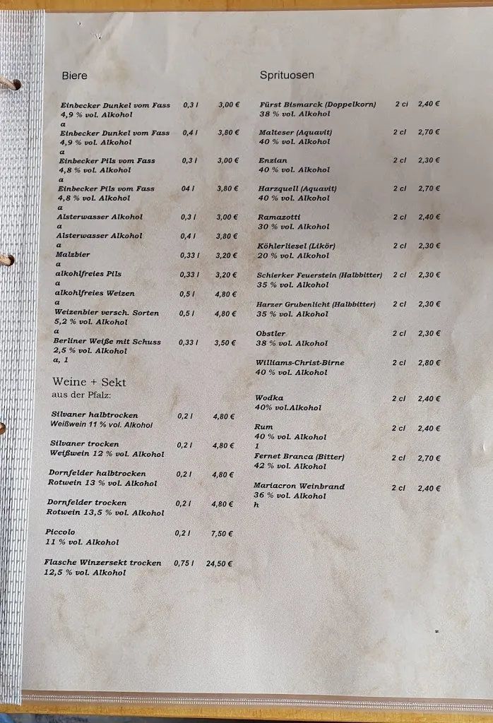 Menu_Waldgaststätte Bismarckturm_Harz_image_1