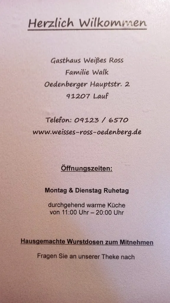 Menu_Gasthaus Weisses Ross Walk_Pegnitz_image_1