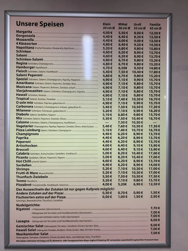 Menu_Pizza House Leinburg_Leinburg_immagine_4