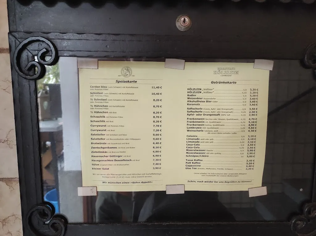 Menu_Brauerei und Gaststätte Hölzlein GmbH & Co. KG_Litzendorf_image_2