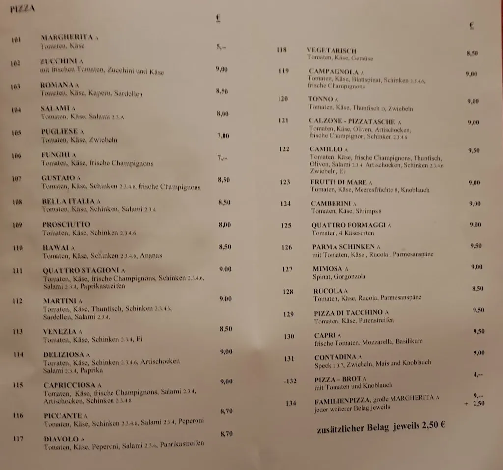 Menu_Restaurant Pizzeria Flucken_Maierhöfen_immagine_2