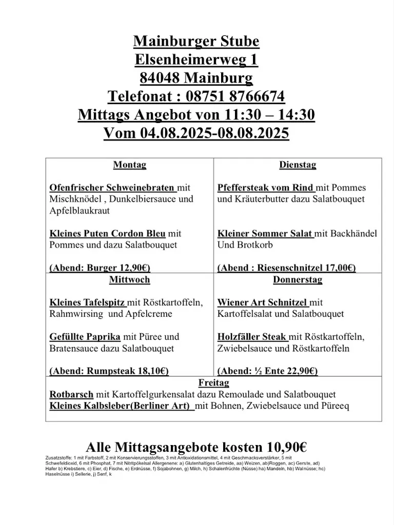 Menu_Mainburger Stube_Mainburg_image_1