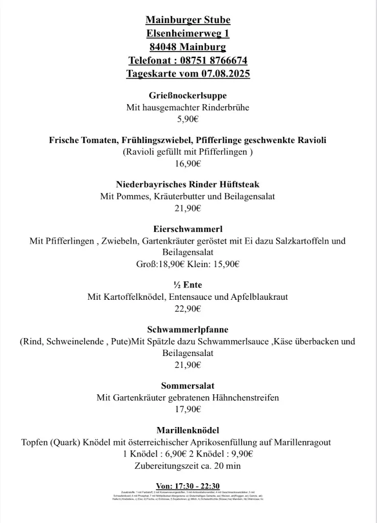 Menu_Mainburger Stube_Mainburg_image_2