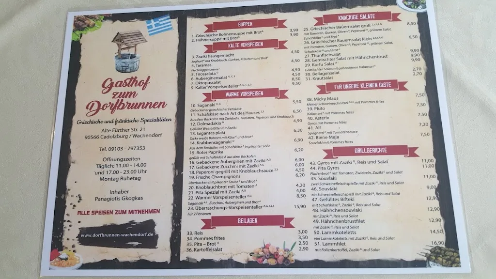 Menu_Gasthof Zum Dorfbrunnen_Cadolzburg_immagine_3