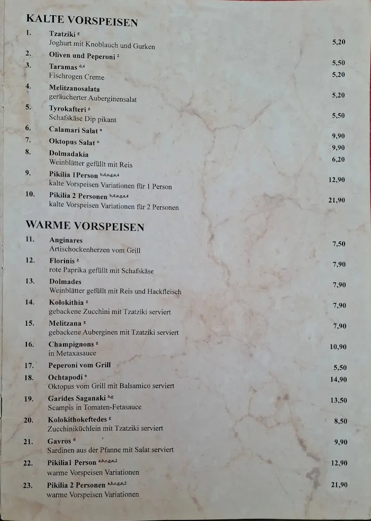 Menu_EL GRECO Griechisches Restaurant_Schwaben_immagine_1
