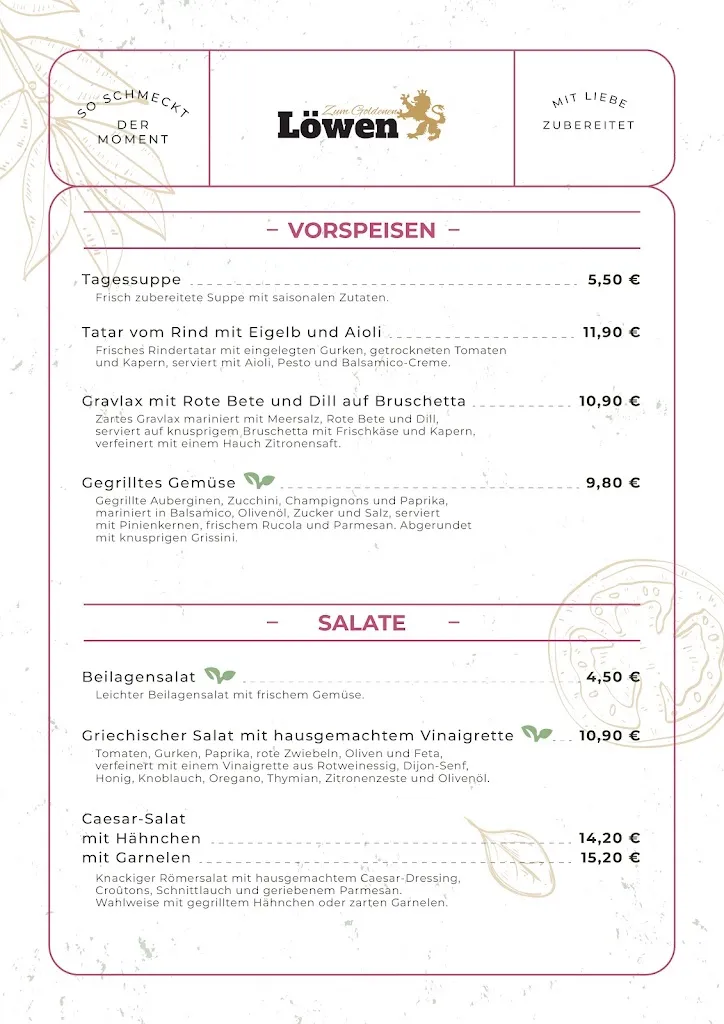 Menu_Historischer Gasthof „Zum goldenen Löwen“_Marktredwitz_immagine_3