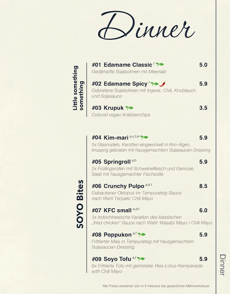 Menu_SOYO - Restaurant & Bar_Landshut_immagine_3