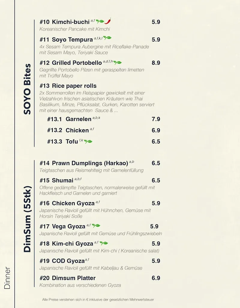 Menu_SOYO - Restaurant & Bar_Landshut_immagine_4
